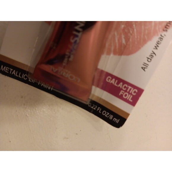 L'Oreal Paris Infallible Paints Metallic Lip Paint Galactic Foil - Picture 8 of 9